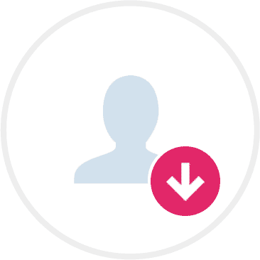 Icon User Down